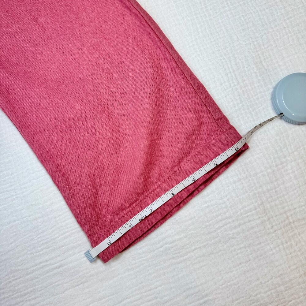 RE/VAMPED Linen Pants Pink Straight Leg Women’s XS Coastal Resortwear Sorority - Picture 5 of 16